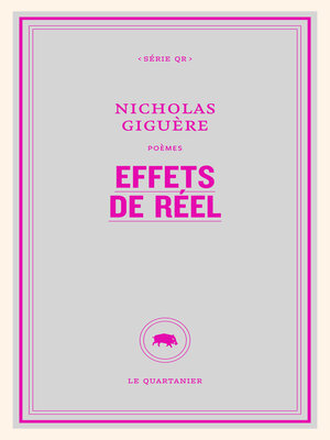 cover image of Effets de réel